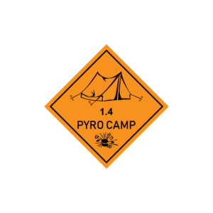 3X3 Pyro Camp Sticker